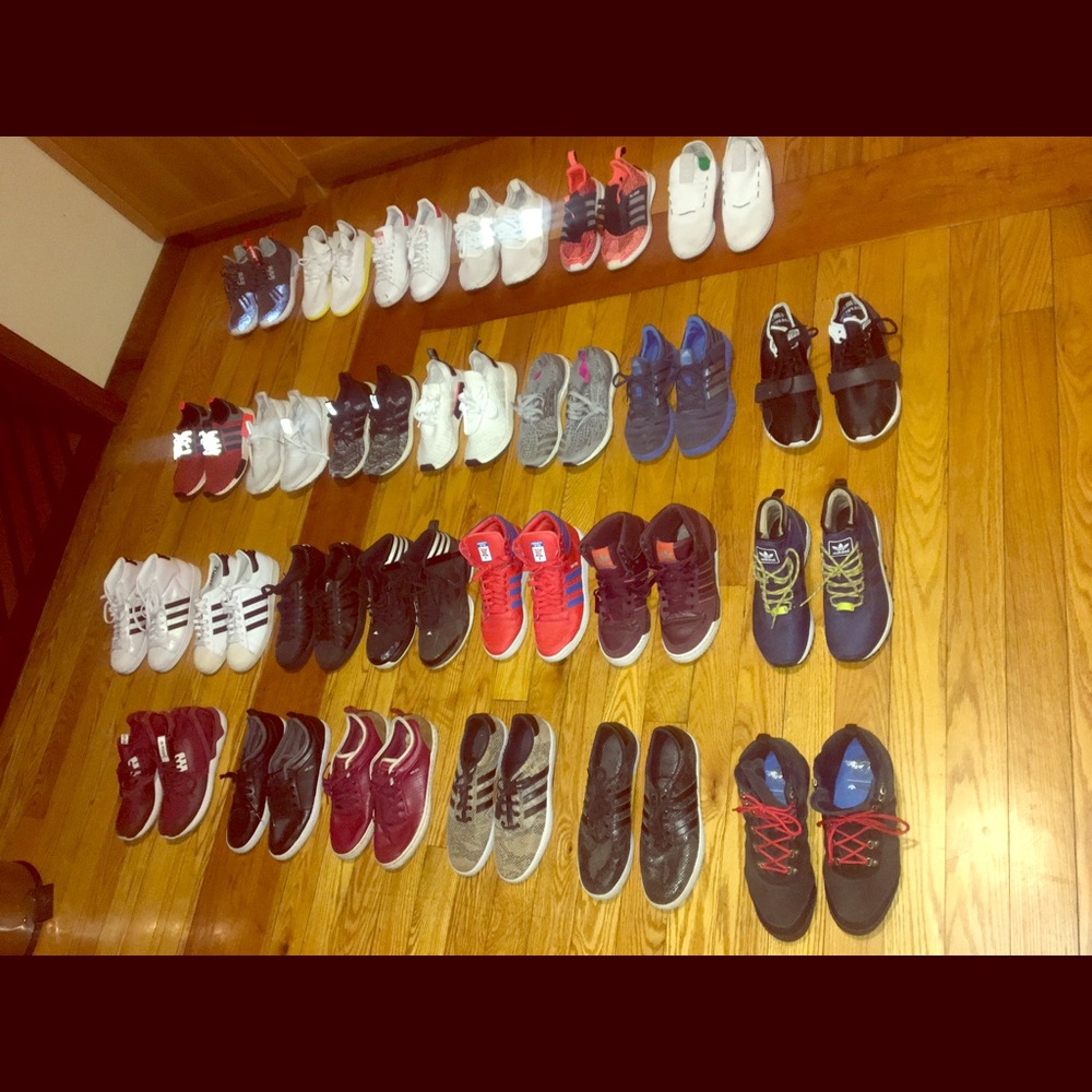 Adidas sneakers. Several styles